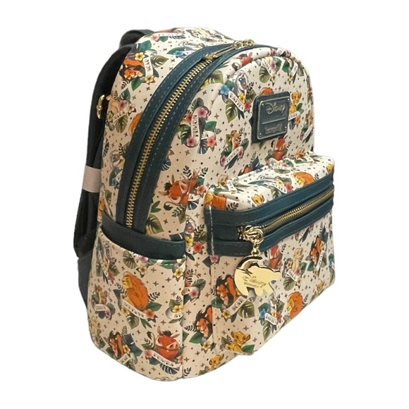 NEW Loungefly Exclusive Disney Lion King Tattoo Mini Backpack NEW WITH TAGS - Picture 10 of 16